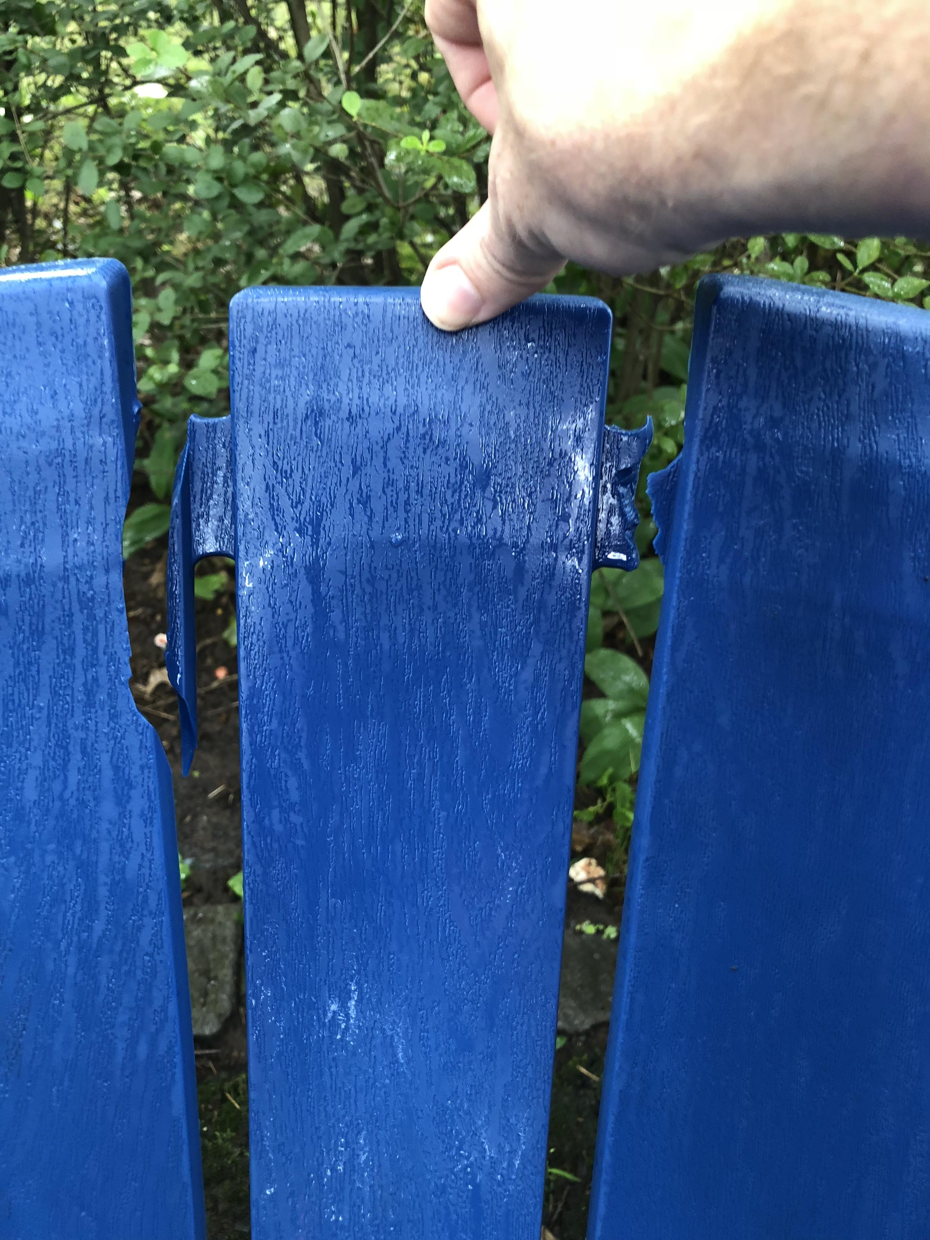 Fixing plastic Adirondack chairs